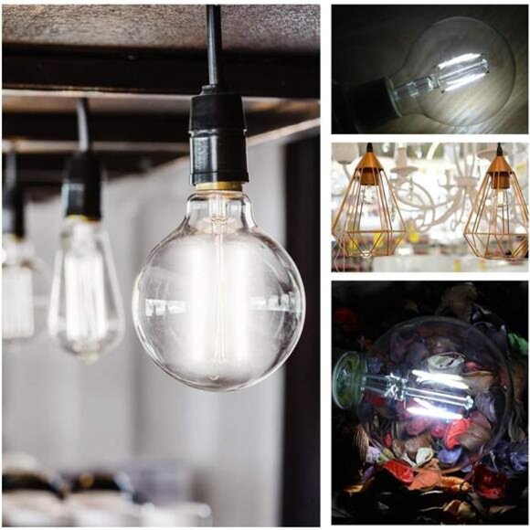 Energetic 12-Pack LED Globe G25 Dimmable Edison Light Bulb, 40 Watt Equivalent - Picture 7 of 8